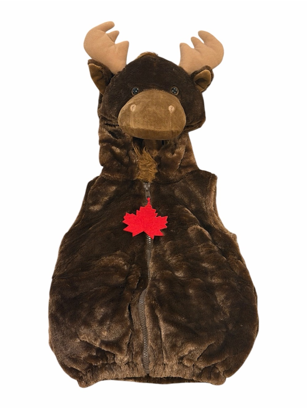 Humane Society Plush Brown Moose Costume for Toddler - Soft Hooded Outfit